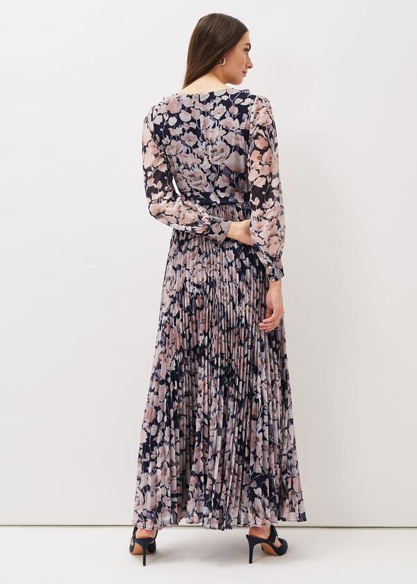 Phase Eight Fredrika Floral Pleated Maxi Dress