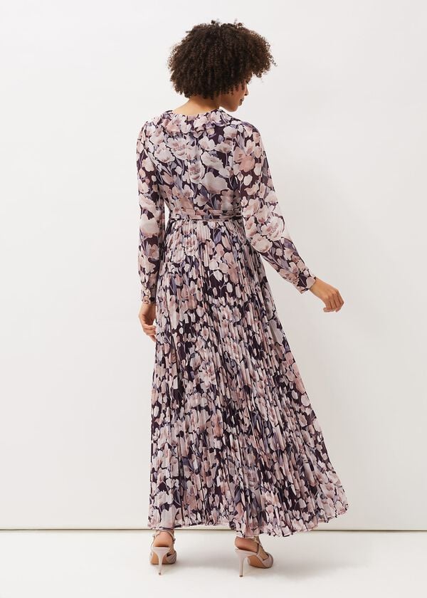 Phase Eight Fredrika Floral Pleated Maxi Dress