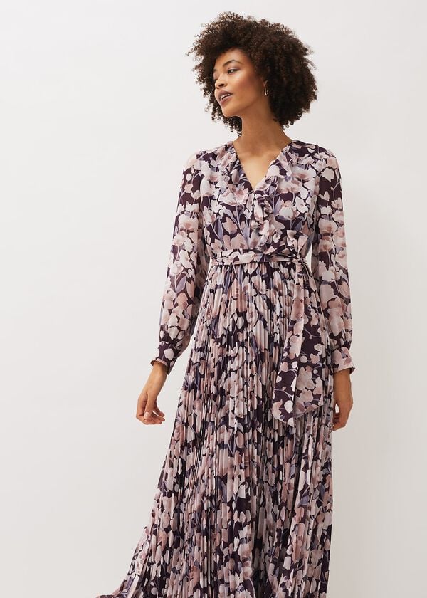 Phase Eight Fredrika Floral Pleated Maxi Dress