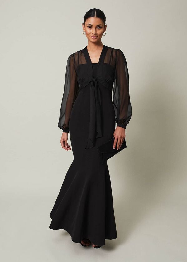 phase eight Freesia Black Maxi Dress
