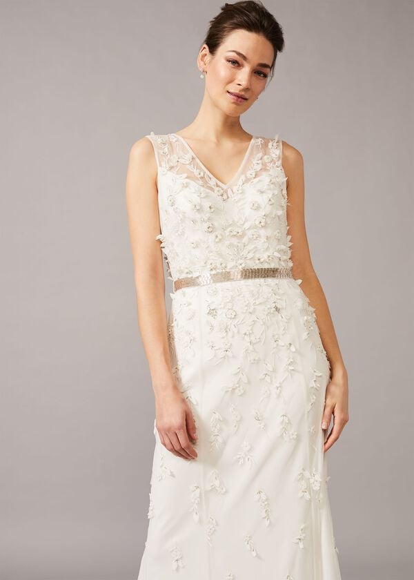Phase Eight Frida Floral Applique Wedding Dress
