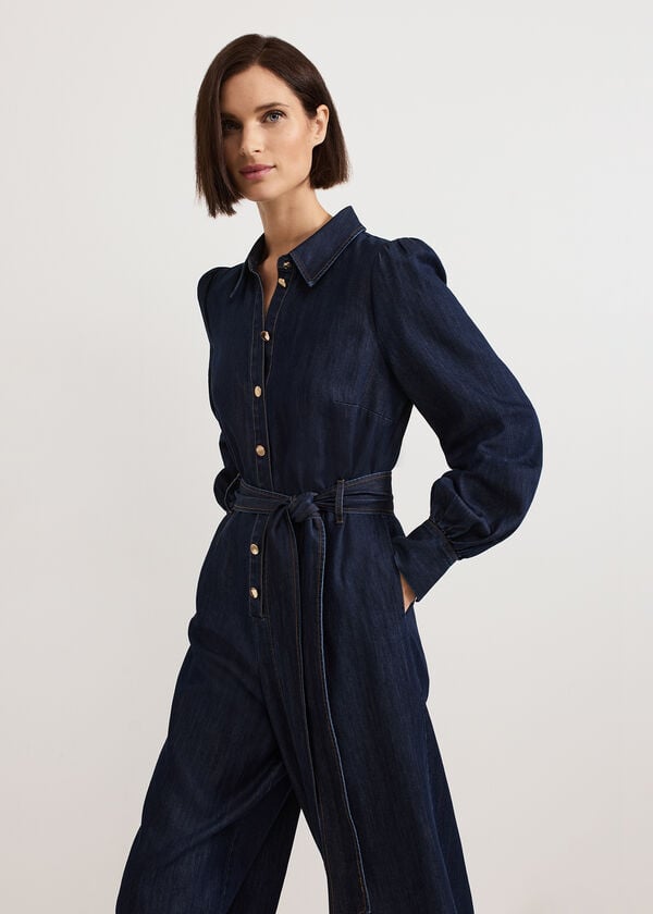 Phase Eight Gemma Denim Jumpsuit