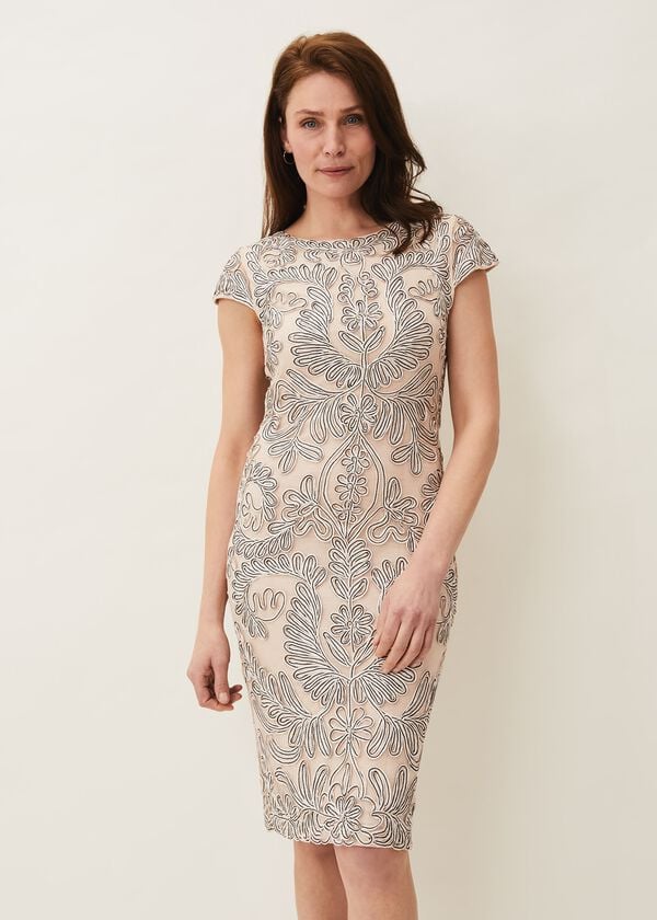 Phase Eight Genevieve Tapework Lace Dress