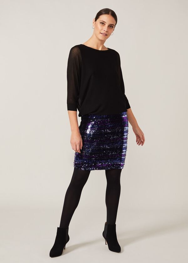 phase eight Geonna Sequin Knitted Dress