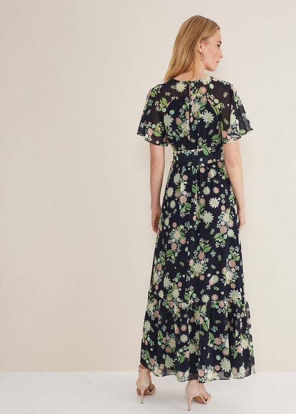 Phase Eight Georgie Floral Tiered Maxi Dress