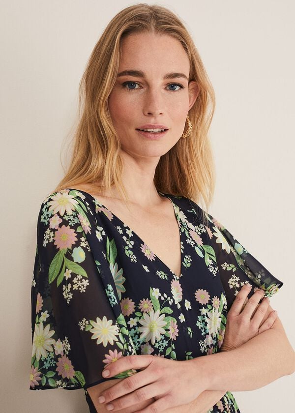 Phase Eight Georgie Floral Tiered Maxi Dress