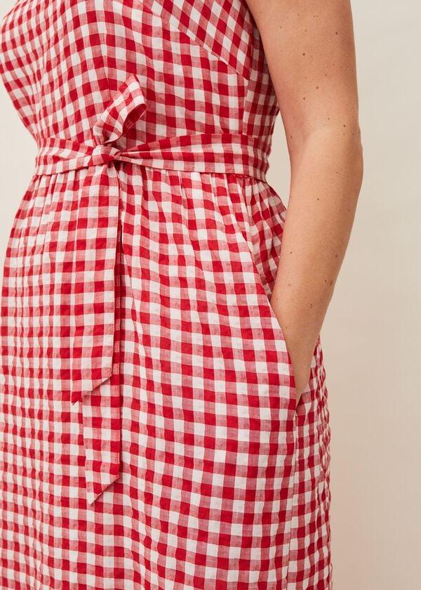 Phase Eight Geri Gingham Maxi Dress