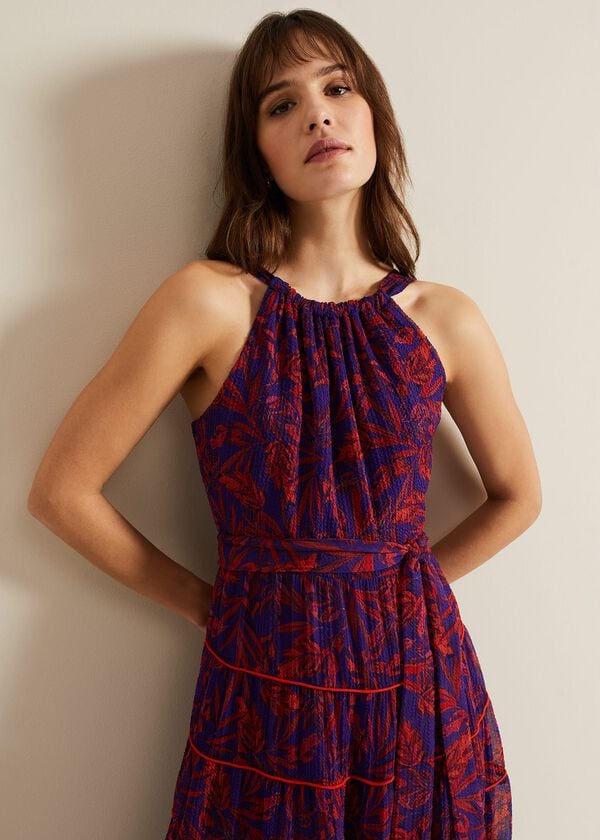 Phase Eight Gillian Halterneck Midi Dress