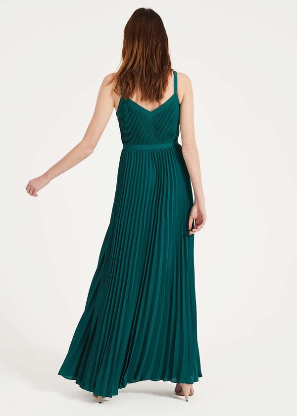 Phase Eight Giovanna Pleated Maxi Dress
