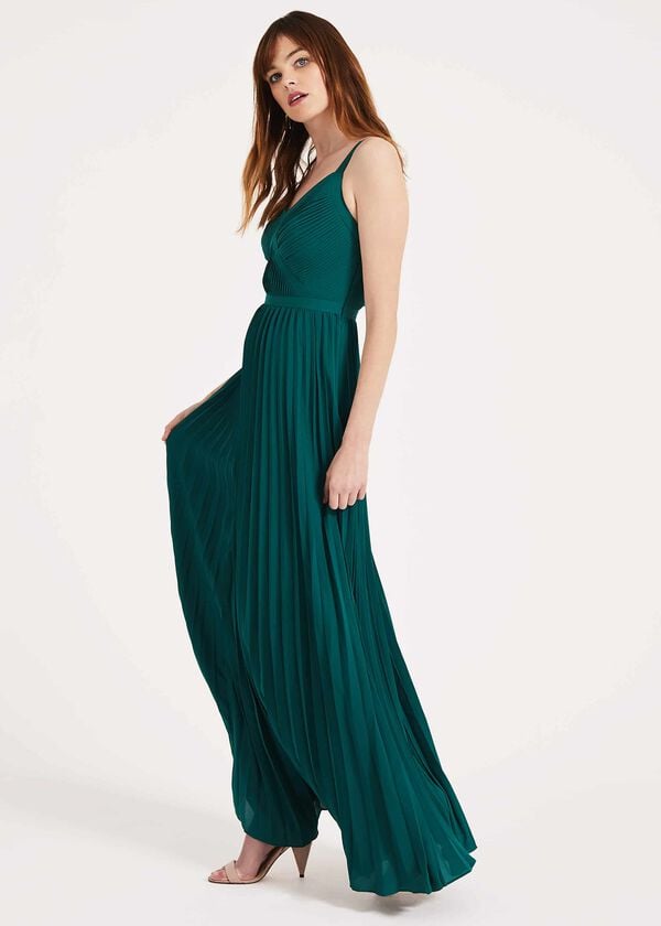phase eight Giovanna Pleated Maxi Dress