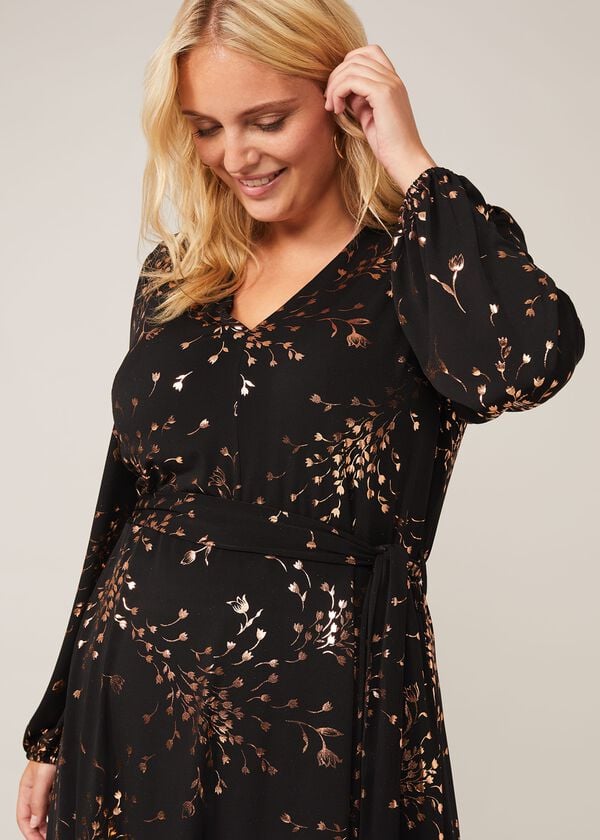 Phase Eight Giselle Foil Dress