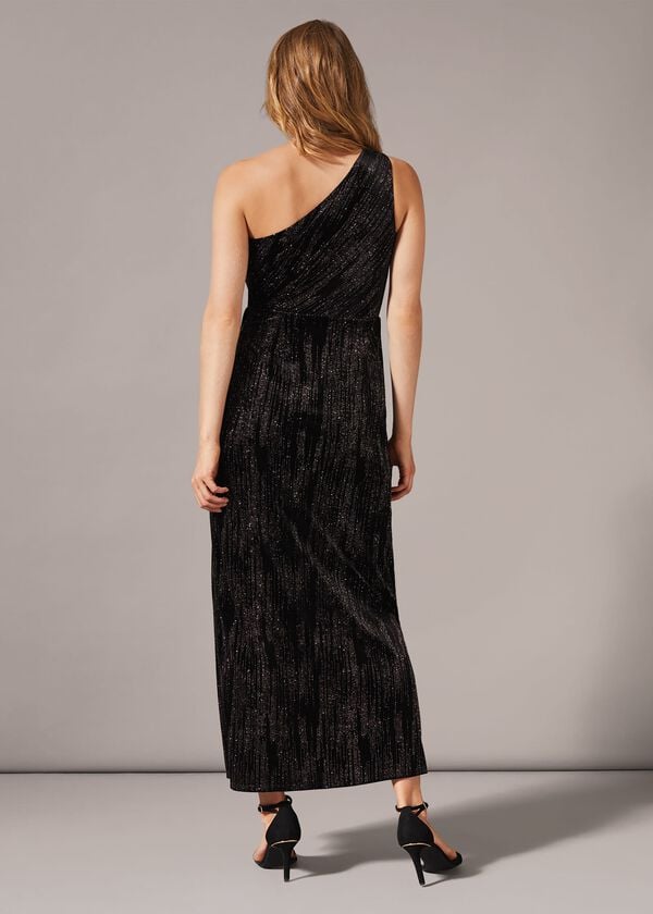 Phase Eight Glitterai One Shoulder Maxi Dress