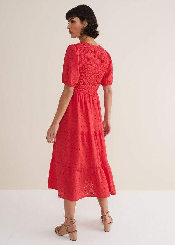 Phase Eight Gretta Broderie Midi Dress