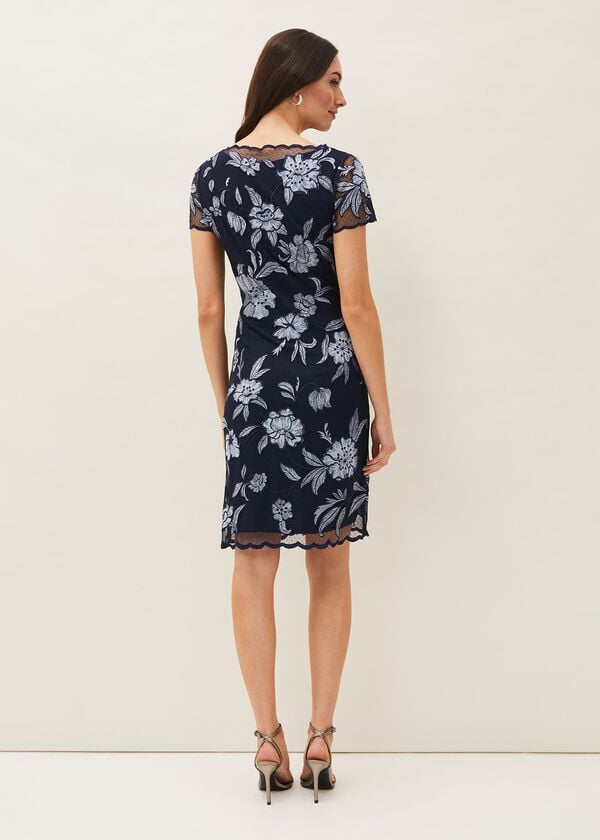 Phase Eight Hanna Floral Embroidered Dress