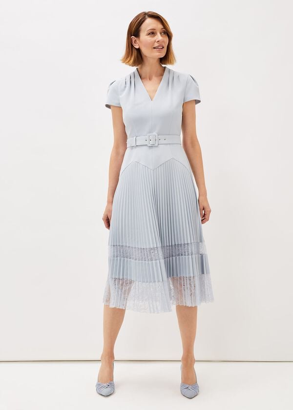 Phase Eight Hannah Pleated Lace Dress