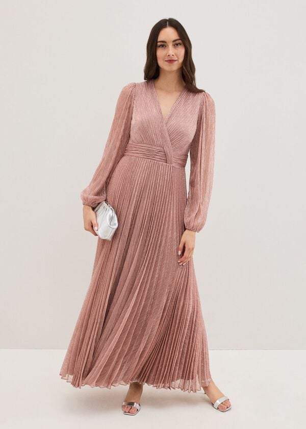 Phase Eight Harper Pale Pink Pink Maxi Dress