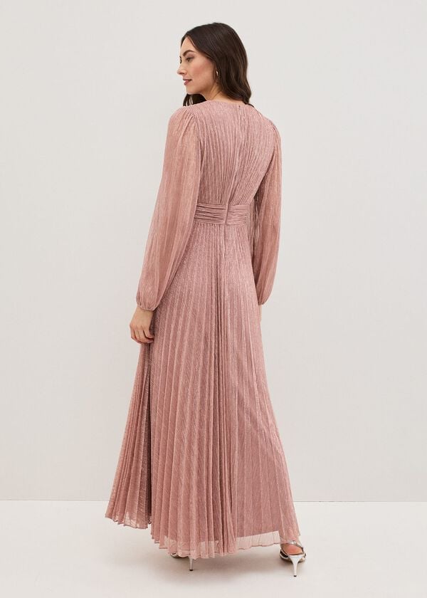 Phase Eight Harper Pale Pink Pink Maxi Dress