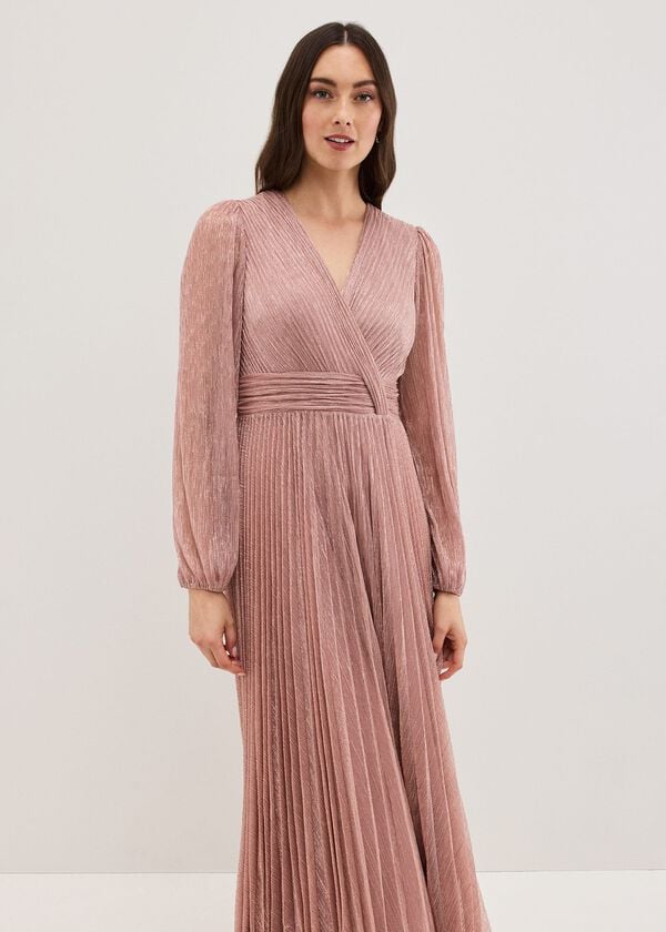 Phase Eight Harper Pale Pink Pink Maxi Dress