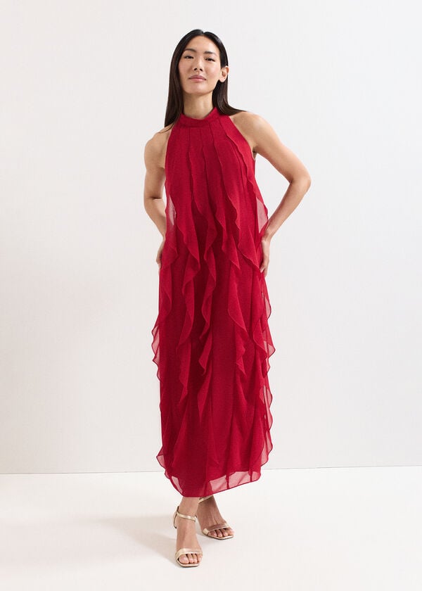 Phase Eight Helena Red Maxi Dress