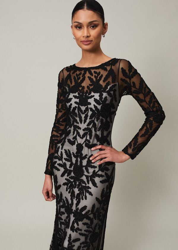 Phase Eight Hermione Tapework Maxi Dress