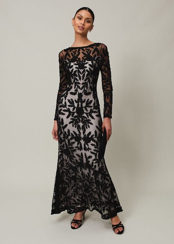 phase eight Hermione Tapework Maxi Dress