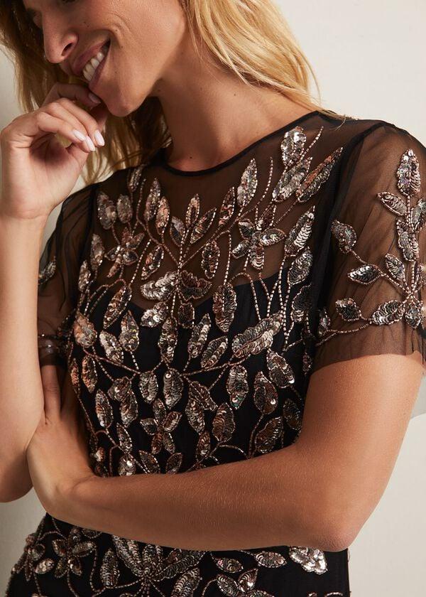 Phase Eight Hilary Beaded Tiered Maxi Dress