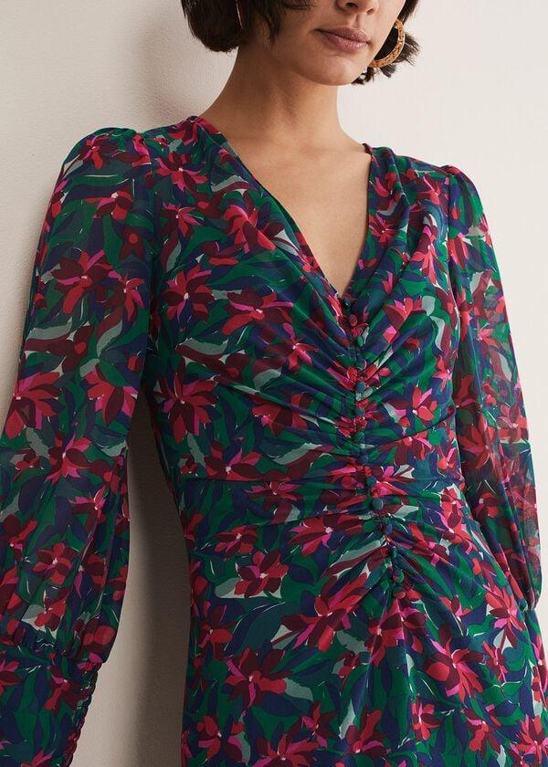 Phase Eight Hyacinth Floral Midi Dress