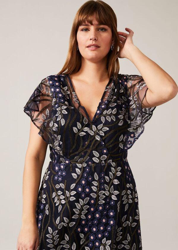 Phase Eight Ida Floral Embroidered Dress