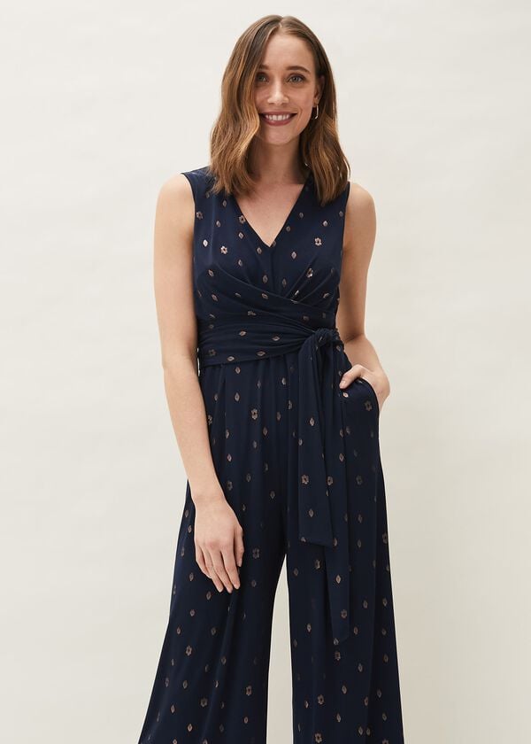 Phase Eight Ikat Foil Jumpsuit