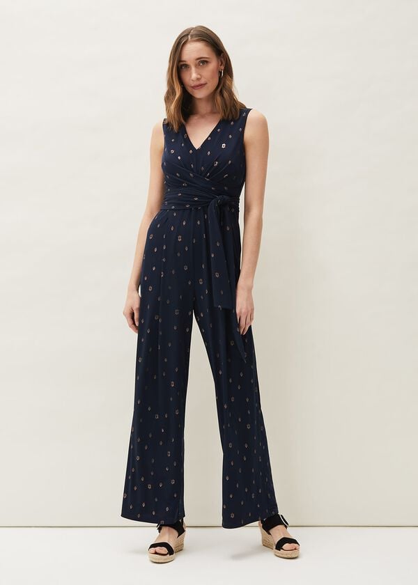 phase eight Ikat Foil Jumpsuit