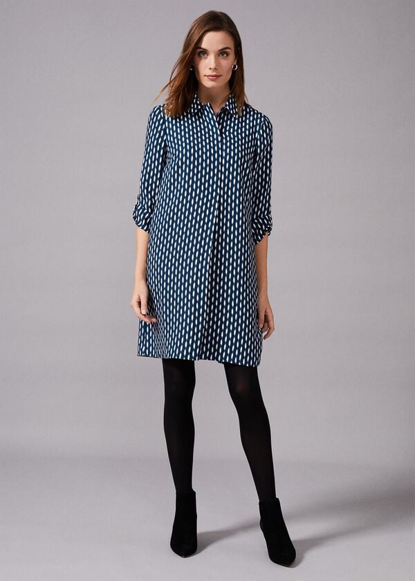 Phase Eight Ikat Printed Shirt Dress