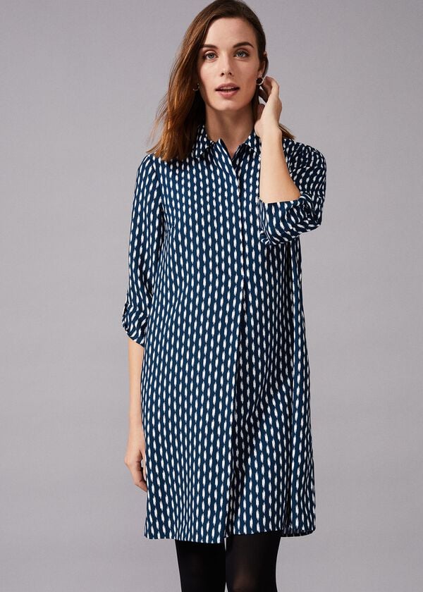 phase eight Ikat Printed Shirt Dress