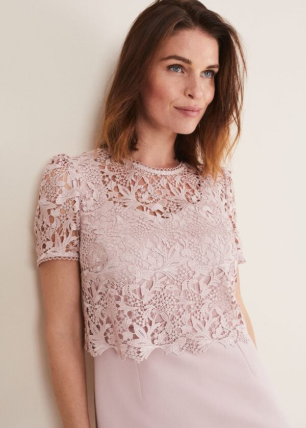 Phase Eight Isabella Lace Midi Dress