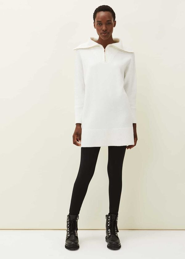 Phase Eight Isabella Zip Up Tunic Dress