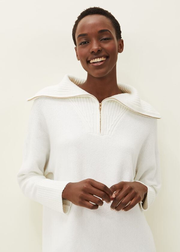 Phase Eight Isabella Zip Up Tunic Dress