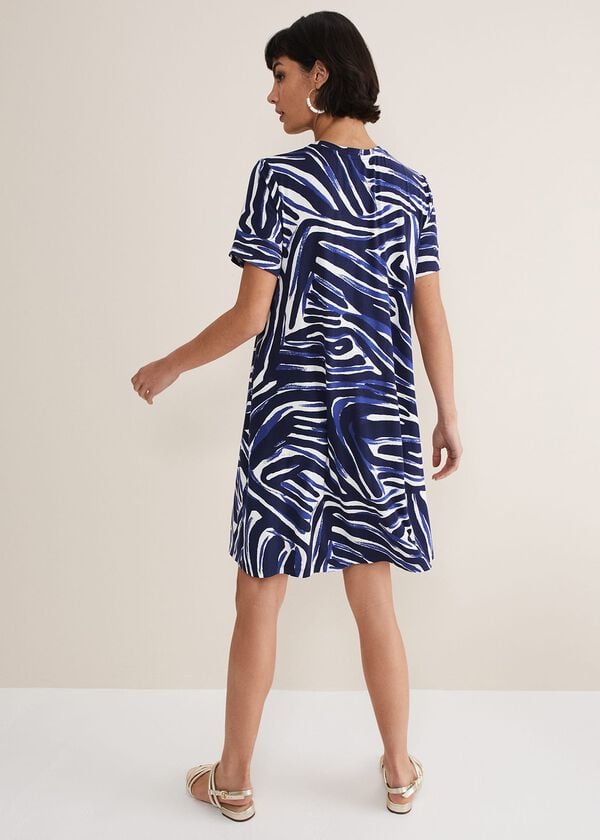 Phase Eight Isabelle Zebra Print Jersey Mini Dress