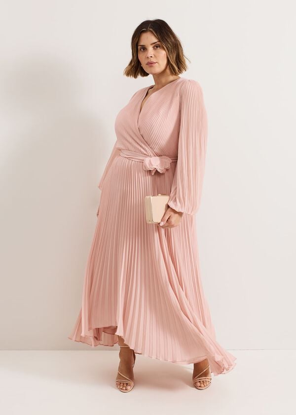 phase eight Isadora Pale Pink Maxi Dress