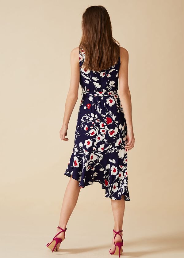 Phase Eight Isla Printed Asymmetric Dress
