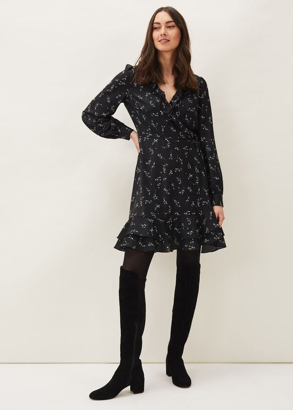 Phase Eight Jamila Ditsy Print Wrap Dress