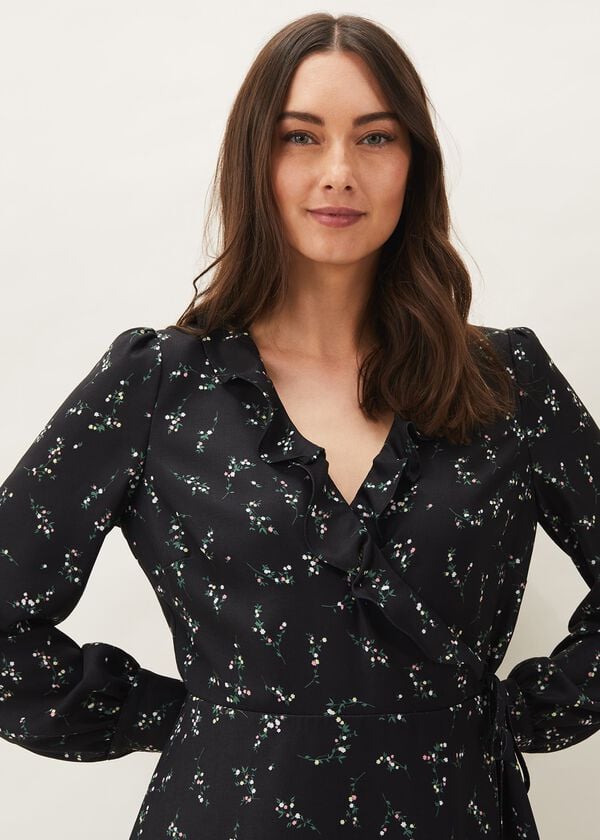 Phase Eight Jamila Ditsy Print Wrap Dress