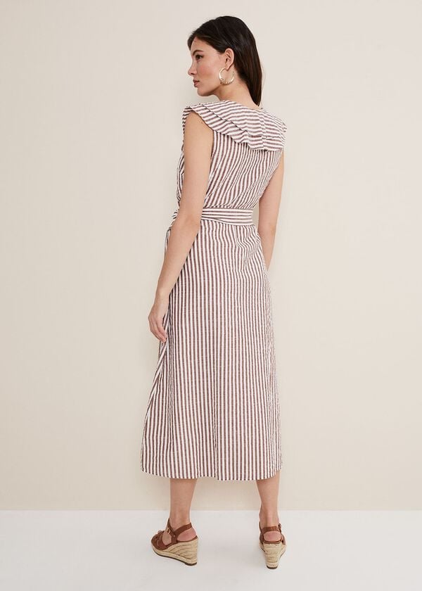 Phase Eight Jamilla Striped Midi Dress