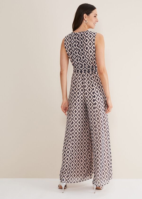 Phase Eight Janine Geo Wide Leg Jumpsuit