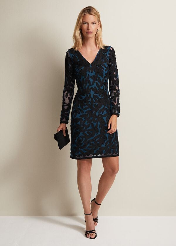 Phase Eight Jasinta Tapework Midi Dress