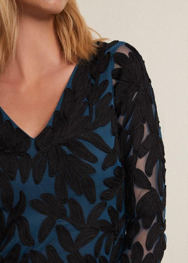 Phase Eight Jasinta Tapework Midi Dress