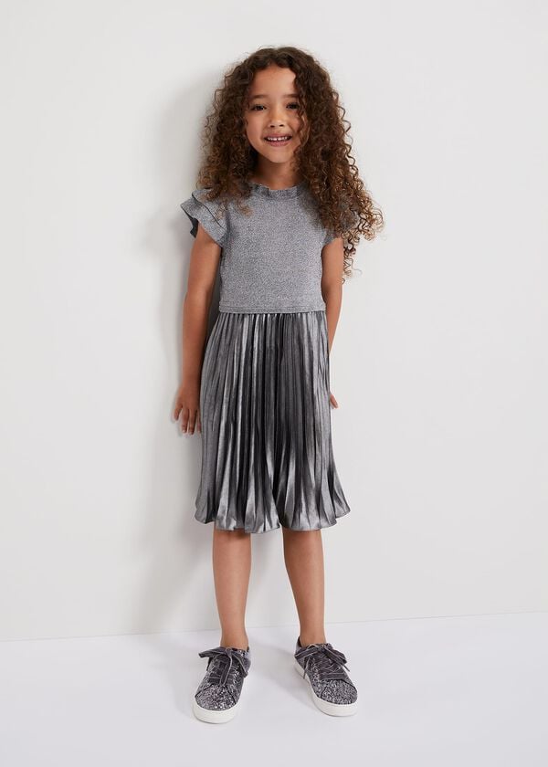 phase eight Jayla Silver Knit Dress