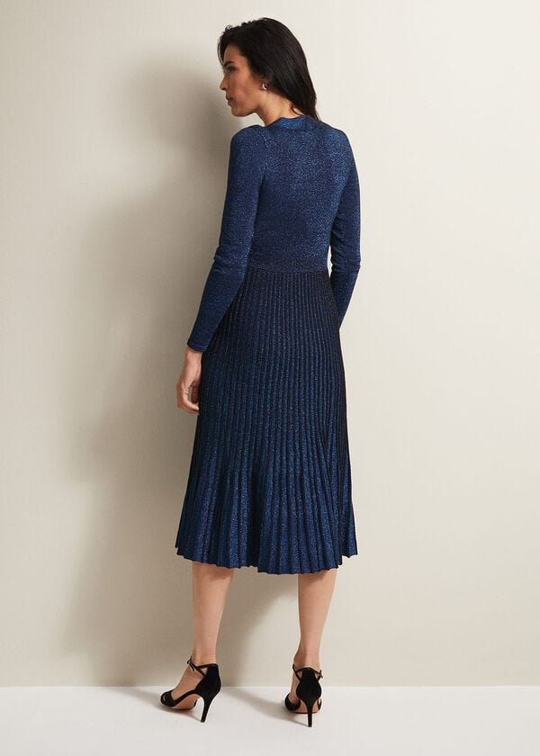 Phase Eight Jessamin Shimmer Knitted Midi Dress