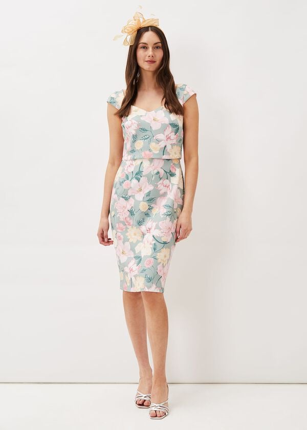 Phase Eight Jessia Floral Scuba Dress