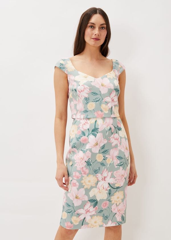 phase eight Jessia Floral Scuba Dress