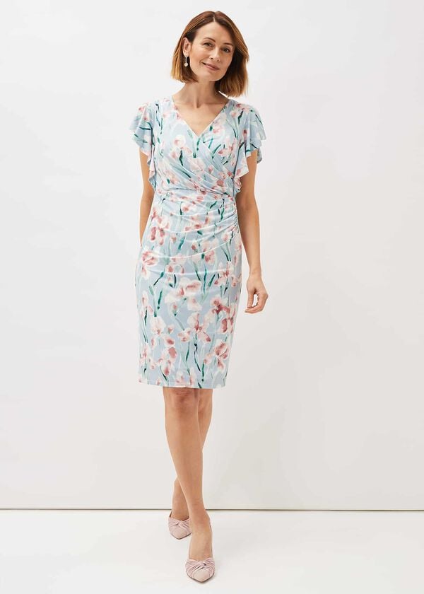 phase eight Jessie Watercolour Floral Jersey Dress