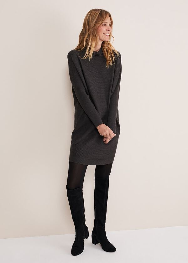 Phase Eight Jocelin Roll Neck Knit Dress